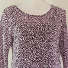 Maurices Long Sleeve Knit Sweater with Ruffle Tank & Metallic Accent Size M C979