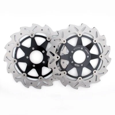 2X FRONT BRAKE ROTOR DISC FOR KAWASAKI ZR-7 ZR-7S Z 750 /S ZR 550 750 ZEPHYR CA Foto 1 de 2