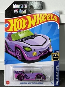 Hot Wheels 2024 Mainline 3/250 Monster High Ghoul Mobile HW Screen Time 1/10 - Picture 1 of 3