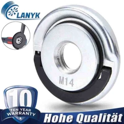 Schnellspannmutter für Winkelschleifer M14 mit Hebel Spannmutter Ø115mm-150mm - Bild 1 von 4