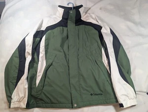 Columbia Mens Coat Jacket Green 3 in 1 Interchangeable XL Green Black White - Picture 1 of 13