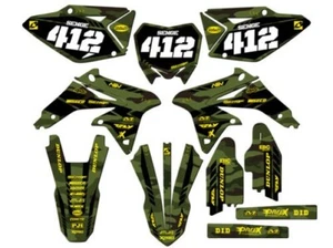 2008-2017 RMZ 450 APACHE Green Senge Graphics Kit Compatible with Suzuki - Picture 1 of 10