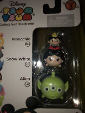 Disney 3 Pack Tsum Tsum Series 3 Pinocchio 304 Snow White 202 alien 242