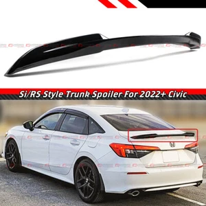 FOR 22-25 Honda Civic 11th Si RS Style Gloss Black High Kick Sport Trunk Spoiler - Bild 1 von 6