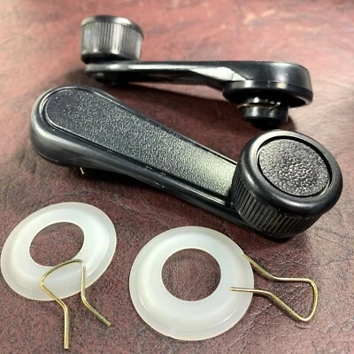 DOOR WINDOW CRANK HANDLE for TOYOTA LAND CRUISER FJ40 FJ45 FRONT PAIR NEW - Image 1 of 4