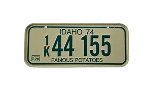 Oldtimer 1974 IDAHO Fahrrad Nummernschild berühmte Kartoffeln - Bild 1 von 3