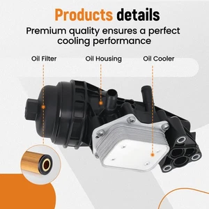 New Oil Cooler Filter Housing For Mercedes Benz A35 AMG W177/V177 L4 2.0L 20-21 - Picture 1 of 16