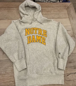 Felpa Notre Dame Large L Fighting Irish Vintage BIKE Made USA 4631 Hoodie - Foto 1 di 10