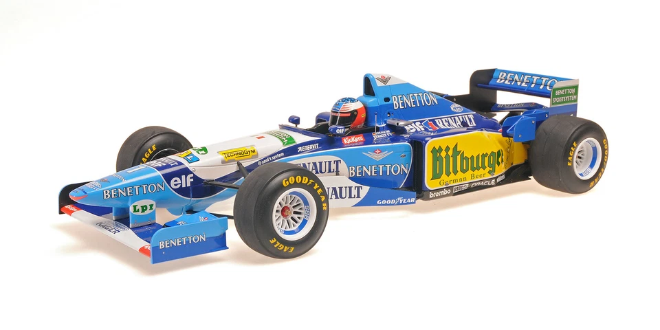 MINICHAMPS 517952101 1/12 BENETTON RENAULT B195 M.Schumacher Europeo Gp 1995