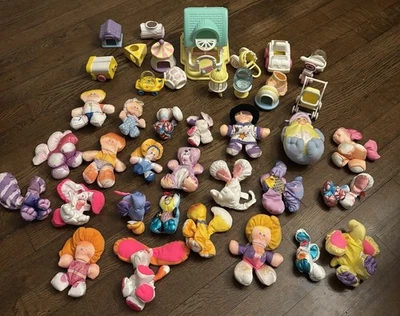 Fisher Price Smooshees Vintage Lote Surtido, 1987, Animales Y Accesorios Foto 1 de 4