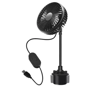 Compact Car Cup Holder Fan Featuring Adjustable Wind Speeds and Quiet Operation - Picture 1 of 18