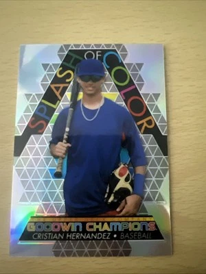 2022 Upper Deck Goodwin Champions - Splash of Color Platinum Cristian Hernandez - Image 1 of 2