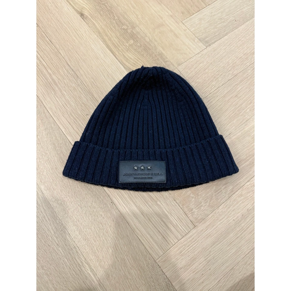 John Varvatos Hombres Estrella EE. UU. 2x2 Sombrero Acanalado con Puño - Azul	 Foto 1 de 4