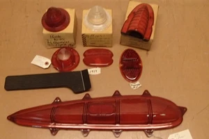 LOT (8) CHEVROLET Impala Tail Light Lenses 1951 1954 1959 1960 1961 1962 Pedal - Bild 1 von 18