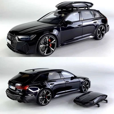 1:18 Audi RS6 AVANT C8 фиолетово-черный смолы модель автомобиля коллекционные украшения подарок - Изображение 1 из 4