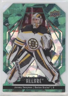 2022-23 Upper Deck Allure Green Rainbow Die-Cut /99 Jeremy Swayman #93 - Image 1 of 2