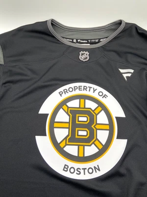 Camiseta deportiva de hockey Fanatics Boston Bruins Breakaway para hombre pequeña negra nueva Foto 1 de 4