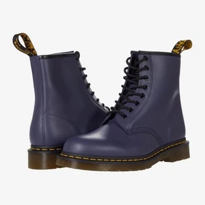 Dr. Martens Docs Indigo Blue No. 27139 Smooth Leather Combat Boots Men’s Size 12 - Picture 1 of 12