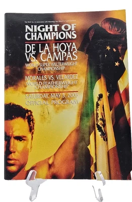 Oscar De La Hoya vs Yori Boy Campas Programa Oficial de Boxeo Mayo 2003 Foto 1 de 3