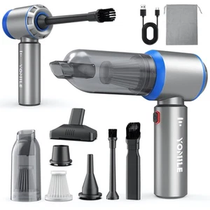 2 in 1 Mini Vacuum Cleaner 21000PA & Air Duster 9000mAh Wireless Handheld - Picture 1 of 7