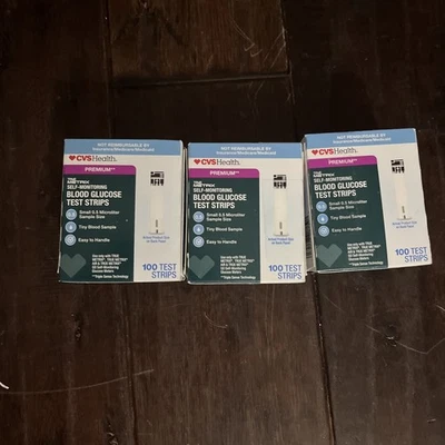 3- True Metrix Diabetes Test Strips 100 Ct  New CVS.  01/26   300 Total Strips - Image 1 of 3