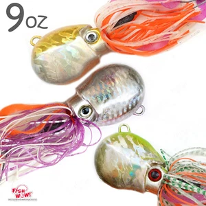 5pcs 9oz Fishing Rigged Octopus head Thunder Jig Weight jigging Random Colors - Picture 1 of 9