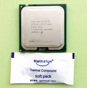 Used Intel Core 2 Quad Q6700 CPU 2.66GHz 8MB 1066MHz Socket 775 Processors - Picture 1 of 3