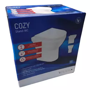 Verosan+ Cozy Stand-WC - spülrandlos, erhöht, mit Sitz absenkbar und abnehmbar - Bild 1 von 7