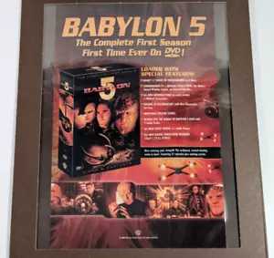 Vintage Babylon 5 Complete First Season Laminated DVD Promo Ad for Collectors - Picture 1 of 8