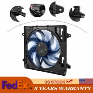Fits 2012 13 14 15 16-2018 Jeep Wrangler Electric Radiator Cooling Fan Assembly - Picture 1 of 12