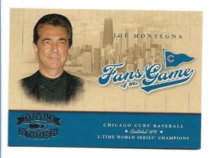 2004 Donruss Throwback Threads Fans of the Game Joe Montegna #FG3 Chicago Cubs - Picture 1 of 2