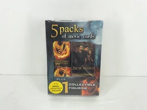 5 Packs of Movie Cards Plus 1 Collectible Figurines. Twilight Hunger Games NEW - Picture 1 of 4