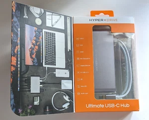 Hyper - HyperDrive ULTIMATE 11-in-1 USB-C Hub (GN30B-GRAY) NEW Open Box - Picture 1 of 3
