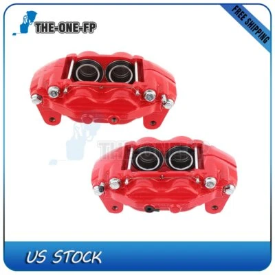 Juego de pares de pinzas de freno delanteras chapadas en zinc para Toyota Tundra 2007-2017 2018 Foto 1 de 4