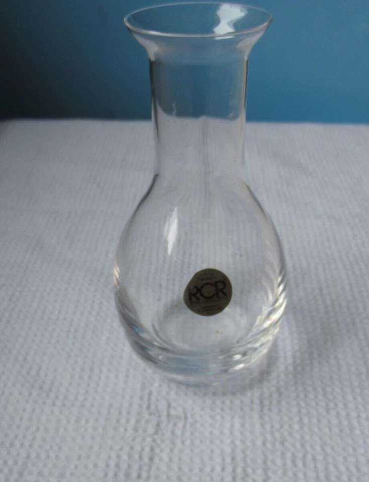 Glas-Vase  von RCR ROYAL CRYSTAL ROCK Cristallo AL PIOMBO 24%   ITALIA 13cm hoch - Bild 1 von 2