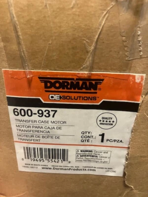 Dorman OE Solutions 600-937 TC Transfer Case Motor For 2008 - 2012 Jeep Liberty - Изображение 1 из 4