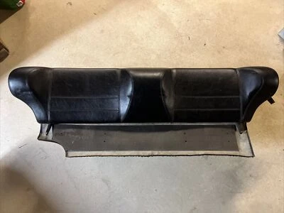 Asiento trasero plegable superior de cuero negro Porsche 924 77-82 Turbo 931 OEM Foto 1 de 4