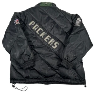 Vintage Y2K Green Bay Packers Pro Player Team Down Puffer Jacket Men’s Size XXL - Picture 1 of 24