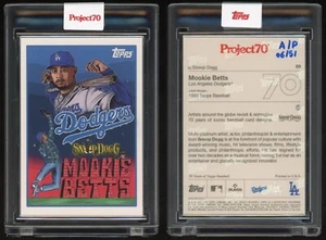 Topps Project 70 Artist Proof Mookie Betts by Snoop Dogg /51 Card #89 Dodgers - Picture 1 of 5