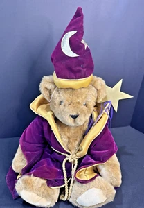 Vermont Teddy Bear Company Oso Mago Ceja Ligera Articulada 15" Mago Púrpura - Imagen 1 de 8