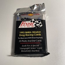 1993 Finish Line NHRA Winston Drag Racing Cards New Pack Of 25 cards