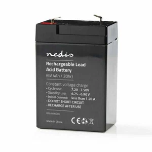 Nedis Y4-6 Lead Acid Battery 6v 4ah NP4-6 Recharge Kids Ride On Toy Car - Picture 1 of 4