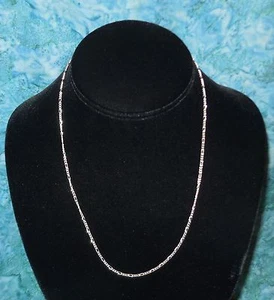 18" Sterling Silber Figarokette Halskette NEU 4g Federverschluss 925 Italy Schmuck  - Bild 1 von 4