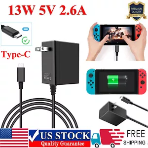 AC Adapter Charger for Nintendo Switch/Lite Wall & Travel Power Supply Plug Cord - Picture 1 of 11