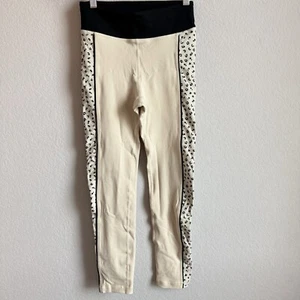 Vimmia Women's Meow Side Print Piped Half & Half Midrise Soft Leggings Size S - Picture 1 of 14