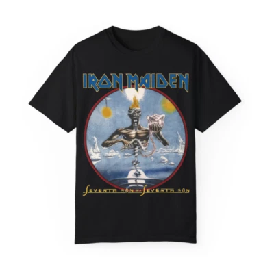 Seventh Son Of A Seventh Son T-shirt – Iron Maiden – Double Sided Unisex Tee - Image 1 of 2