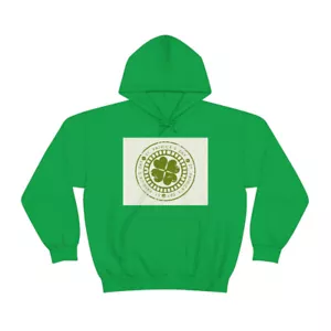 Unisex Heavy Blend™ Hooded Sweatshirt St. Patrick's Day grungy rubber stamp - Picture 1 of 10