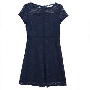 Damas Ex M&S Cuello Redondo sobre Encaje Detalle Vestido Prendas para el torso 303 - Imagen 1 de 3