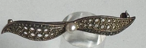 Original Fahrner Brosche 925er Silber vergoldet Jugendstil um 1920 - Rarität - Bild 1 von 6