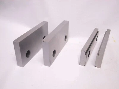 BOSTAR 6" x 3" High Jaw & 6" x 2" Step Jaw for 6" Milling Vise Kurt and Similar